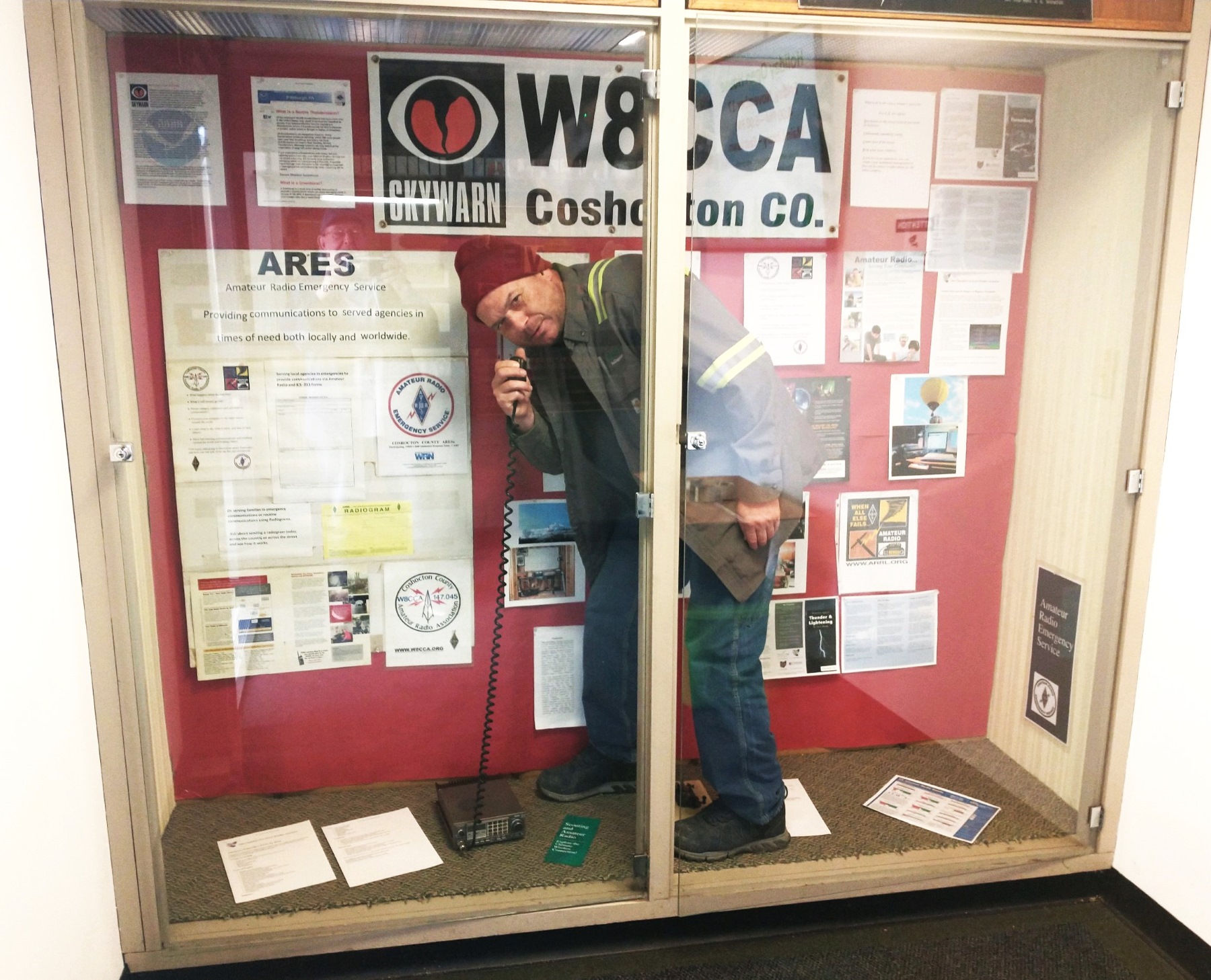 Library Display with stand-in