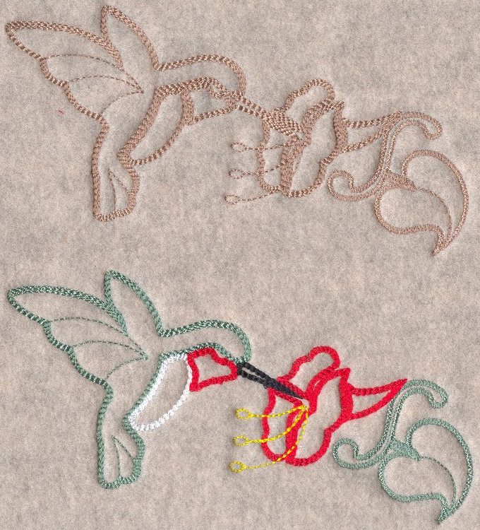 hummers on fleece